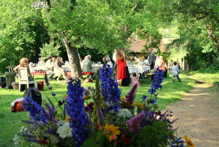 Im Garten von Weingut Aust, Radebeul