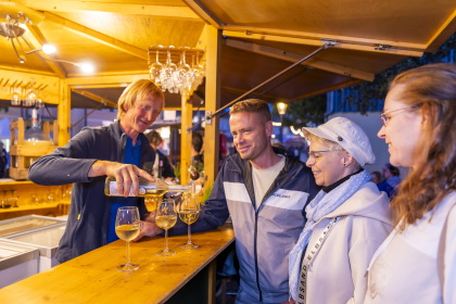 Weinausschank macht glücklich